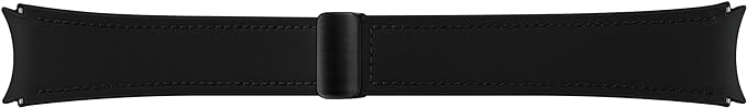Samsung Galaxy Watch6 D-Buckle Hybrid Leather Band (Normal, S/M) Black