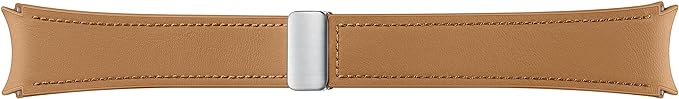 Samsung Galaxy Watch6 D-Buckle Hybrid Leather Band (Normal, S/M) Camel
