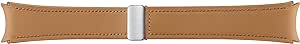 Samsung Galaxy Watch6 D-Buckle Hybrid Leather Band (Slim, S/M) Camel