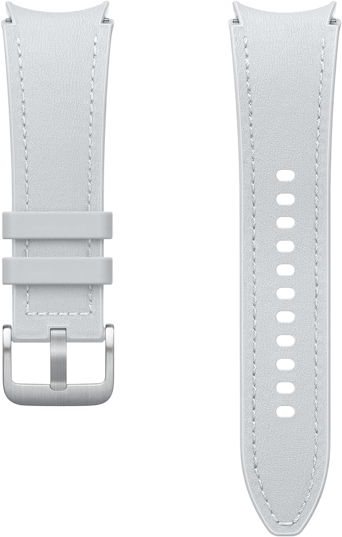 Samsung Galaxy Watch6 Hybrid Leather Band (M/L) Silver