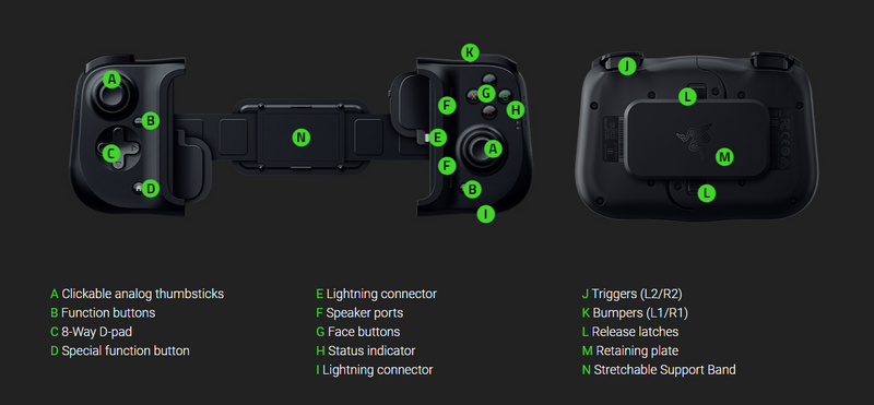 Razor Kishi Mobile Gaming Controller for Android