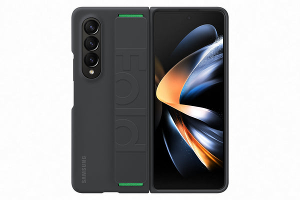 Samsung Galaxy Fold 4 Silicone Grip Cover Black