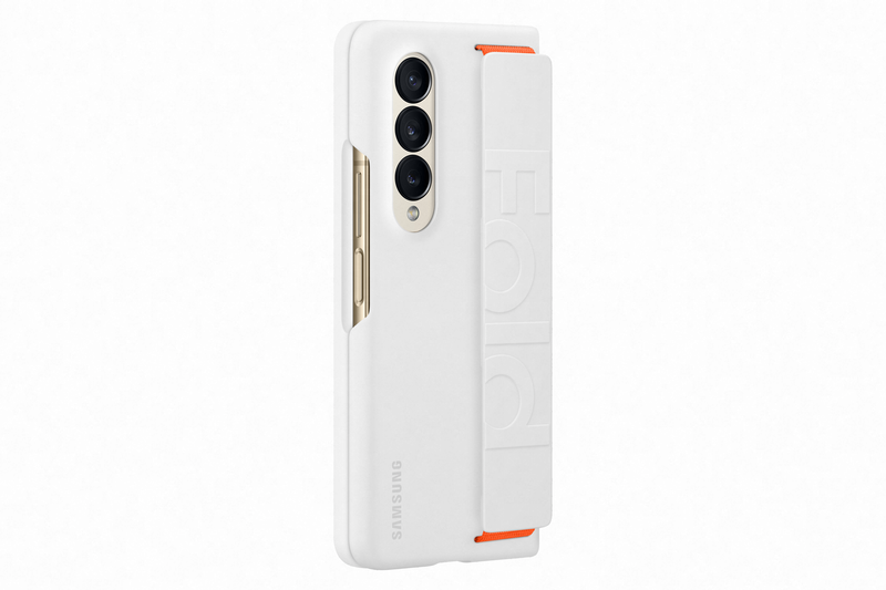 Samsung Galaxy Fold 4 Silicone Grip Cover White