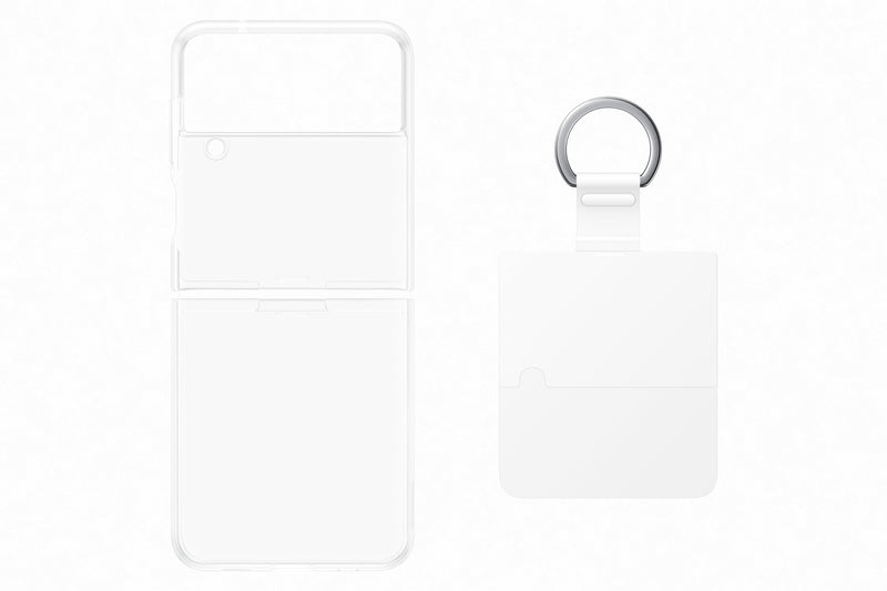 Samsung Galaxy Flip 4 Clear Cover with Ring Transparent