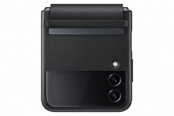 Samsung Galaxy Flip 4 Flap Leather Cover Black