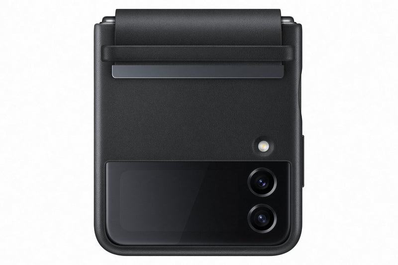 Samsung Galaxy Flip 4 Flap Leather Cover Black