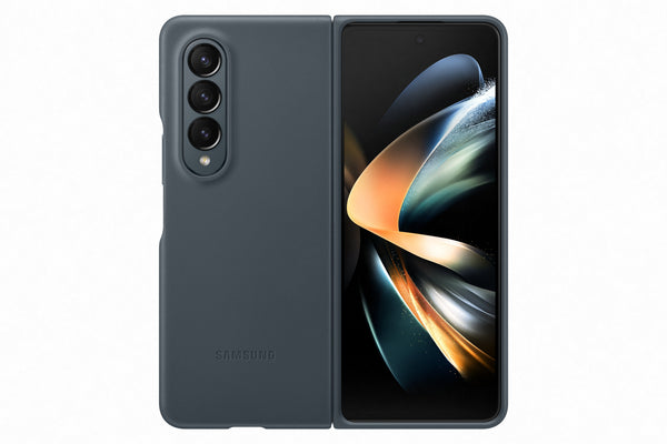 Samsung Galaxy Fold 4 Leather Cover Graygreen