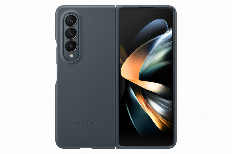 Samsung Galaxy Fold 4 Leather Cover Graygreen